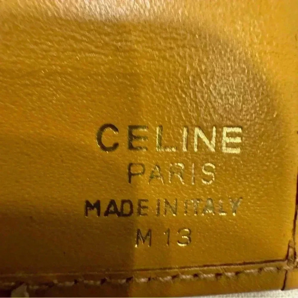 Celine Wallet Long Bi Fold Wallet Macadam Brown Woman unisex - Picture 3 of 16